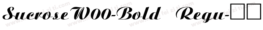 SucroseW00-Bold Regu字体转换